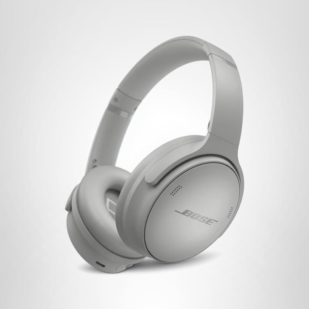 Bose QuietComfort Headphones - Wireless Bluetooth Headphones, Active Over Ear Noise Cancelling and Mic, USB-C Charging, Deep Bass, Up to 24 Hours of Playtime, Moonlight Grey - Limited Edition Color
