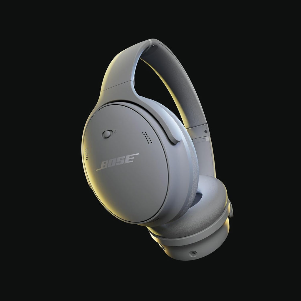 Bose QuietComfort Headphones - Wireless Bluetooth Headphones, Active Over Ear Noise Cancelling and Mic, USB-C Charging, Deep Bass, Up to 24 Hours of Playtime, Moonlight Grey - Limited Edition Color