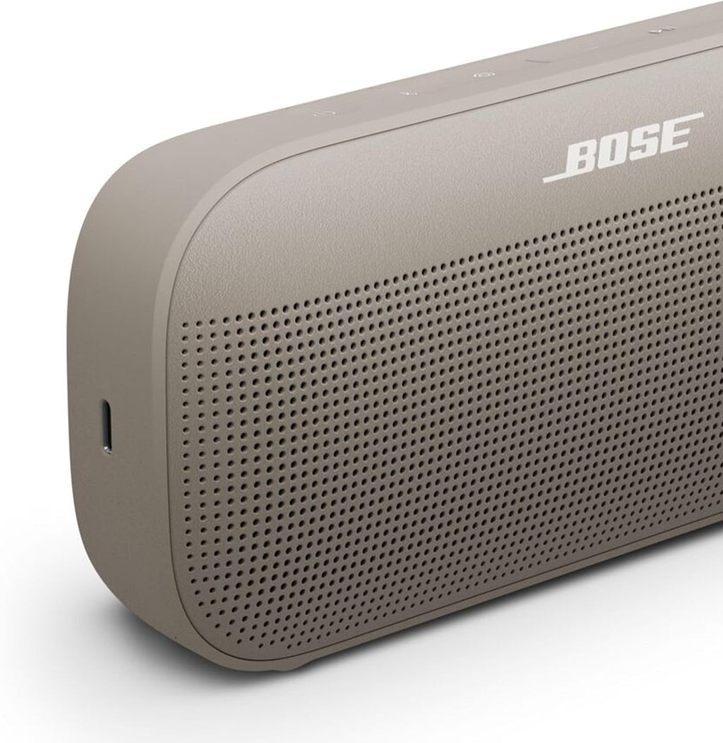 Bose SoundLink Flex Bluetooth Speaker (2nd Gen) - Portable Outdoor Speaker with Hi-Fi Audio, Waterproof and Dustproof, USB-C, Up to 12 Hours Battery Life, Sandstone